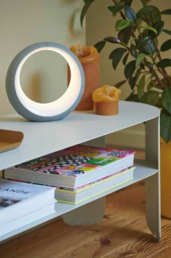 Fermob Bebop Beistelltisch Stahl 120cm Gewittergrau