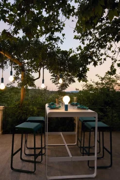 Fermob Bellevie Bartisch Outdoor Lindgrün 74 x 80 cm