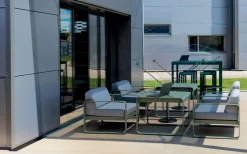 Fermob Bellevie halbhoher Lounge-Tisch Anthrazit 74 x 80 cm