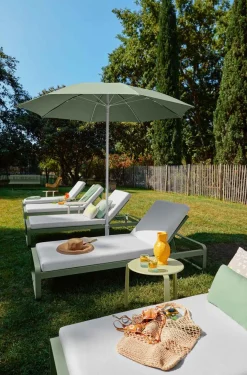 Fermob Bellevie Komfort-Sonnenliege D1 Marshmallow 79 Flanellgrau