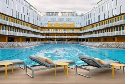 Fermob Bellevie Komfort-Sonnenliege D1 Marshmallow 79 Flanellgrau