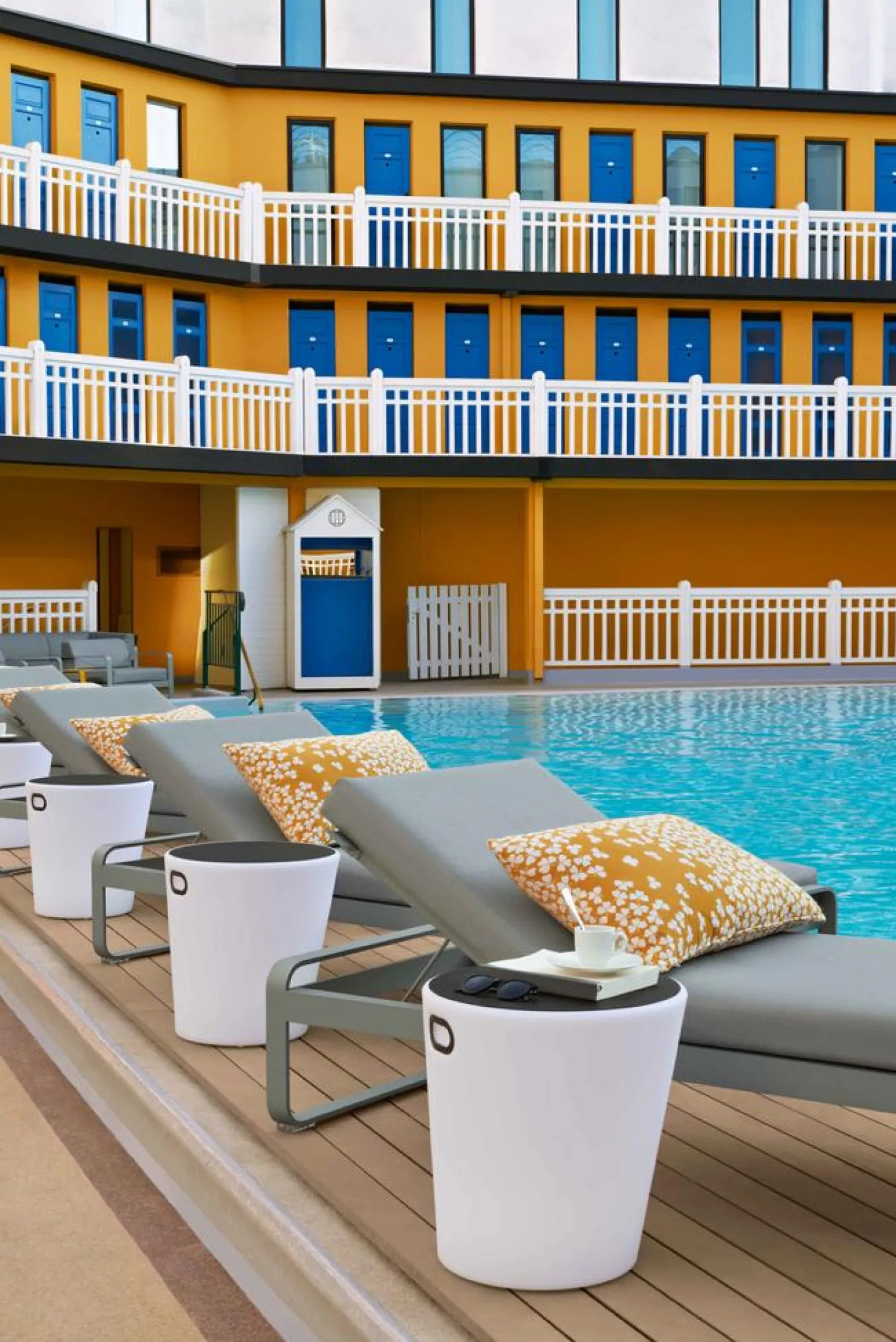 Fermob Bellevie Komfort-Sonnenliege D1 Marshmallow 79 Flanellgrau