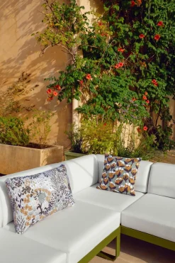 Fermob Bellevie Lounge Eck-Modul D2 Lebkuchen 79 Flanellgrau 1-Sitzer