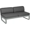 Fermob Bellevie Lounge 2-Sitzer Modul C7 Lapilligrau A3 Graphitgrau Mitte
