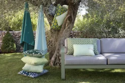 Fermob Bellevie Lounge-Sofa 2-Sitzer 48 Rosmarin 79 Flanellgrau