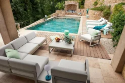 Fermob Bellevie niedriger Lounge-Tisch 103 x 75cm Anthrazit