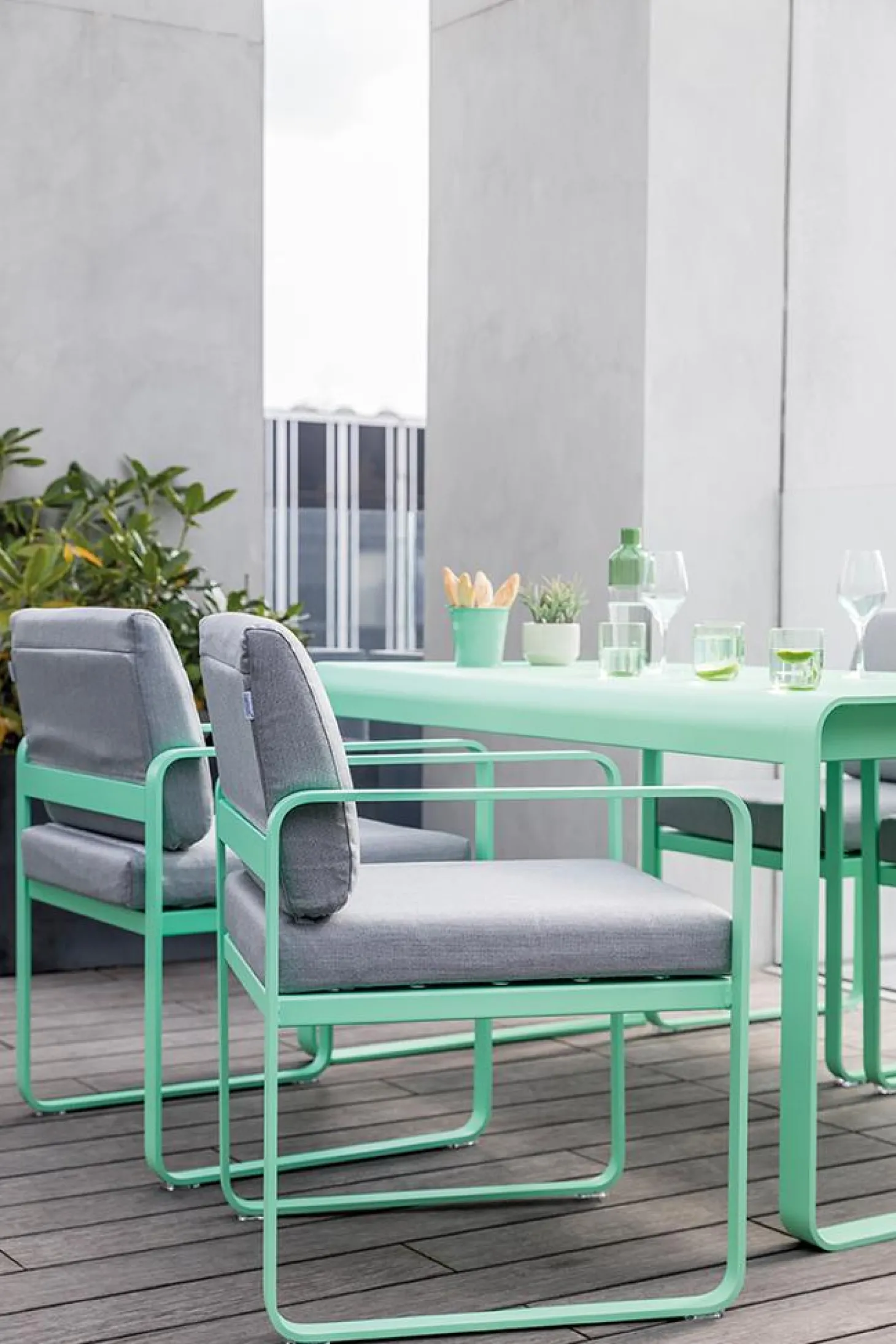 Fermob Bellevie Sessel Outdoor C6 Honig 81 Grauweiß