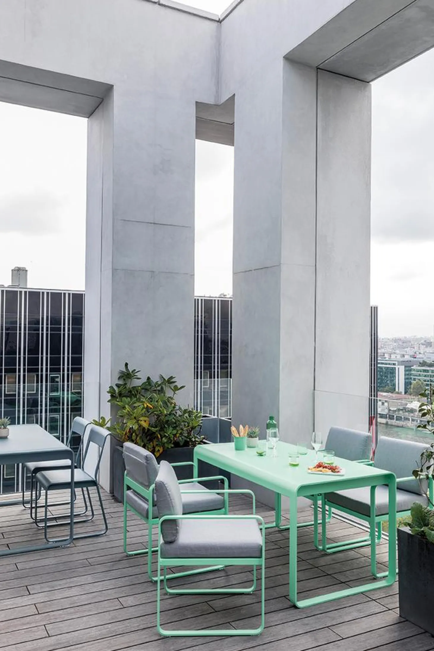 Fermob Bellevie Sessel Outdoor C6 Honig 81 Grauweiß