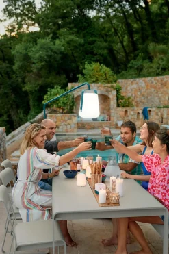 Fermob Bellevie Tisch 196 x 90cm mit Aufbewahrung Lakritze