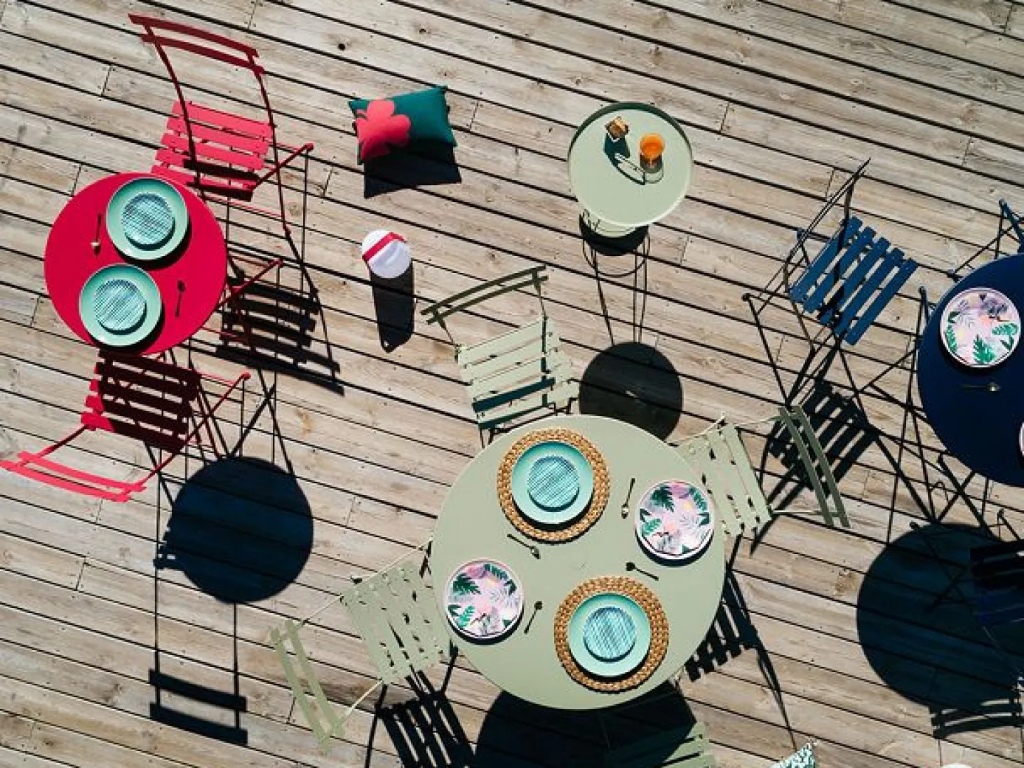 Fermob Bistro Klapptisch Rund D60 Rosmarin