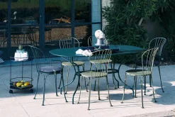 Fermob Color Mix Outdoor Sitzkissen Rund Ø40 cm Weinrot