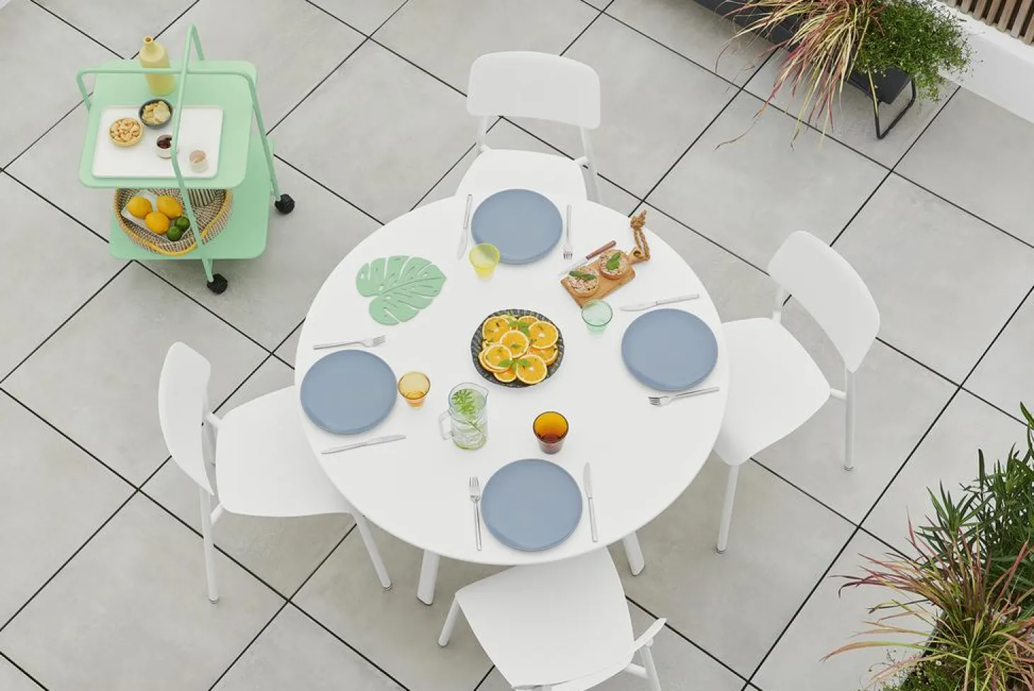 Fermob Gartentisch So'o rund Ø 117 cm Rosmarin