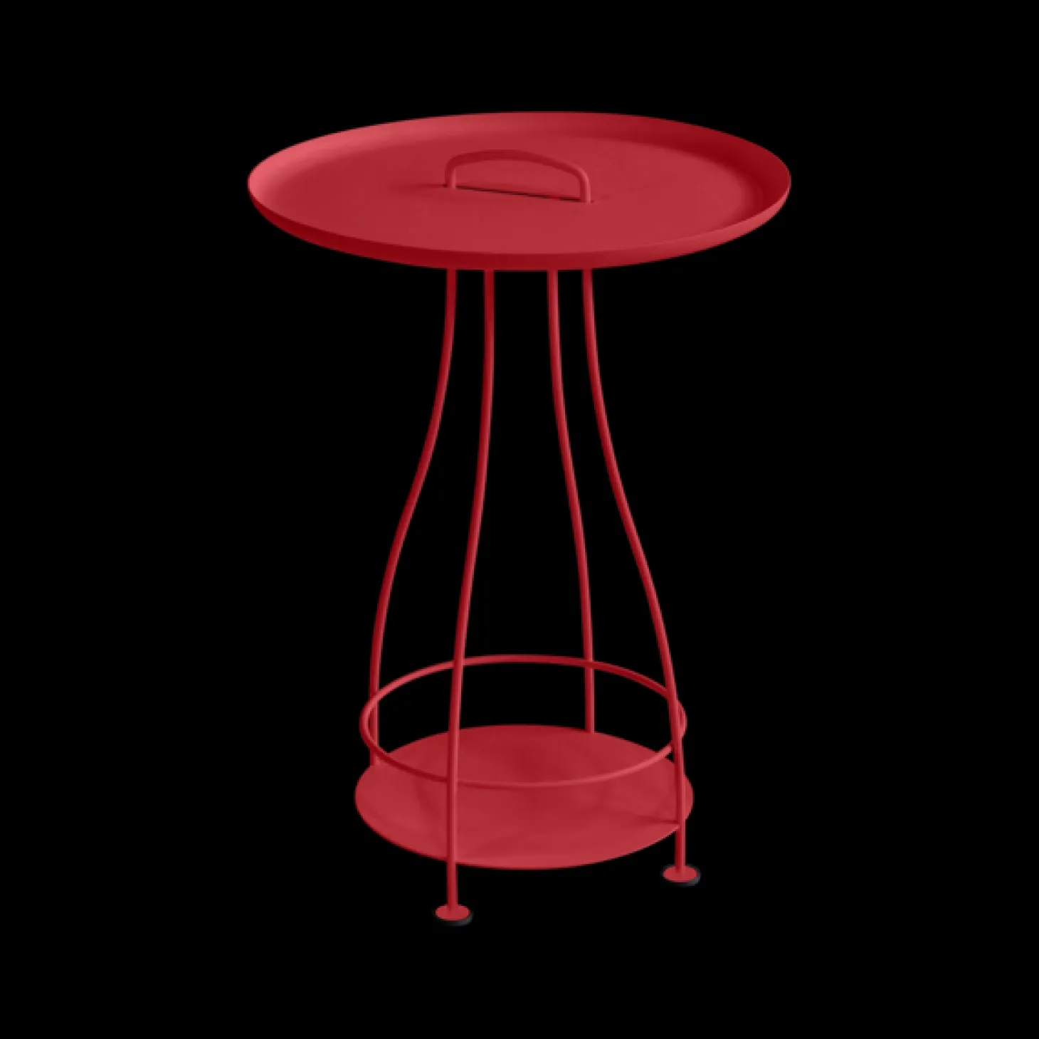 Fermob Happy Hours Beistelltisch Mohnrot