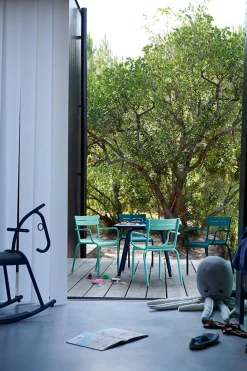 Fermob Kinderstuhl Luxembourg Kid aus Aluminium Zederngrün