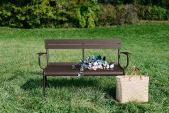 Fermob Luxembourg 2-Sitzer Gartenbank Gewittergrau