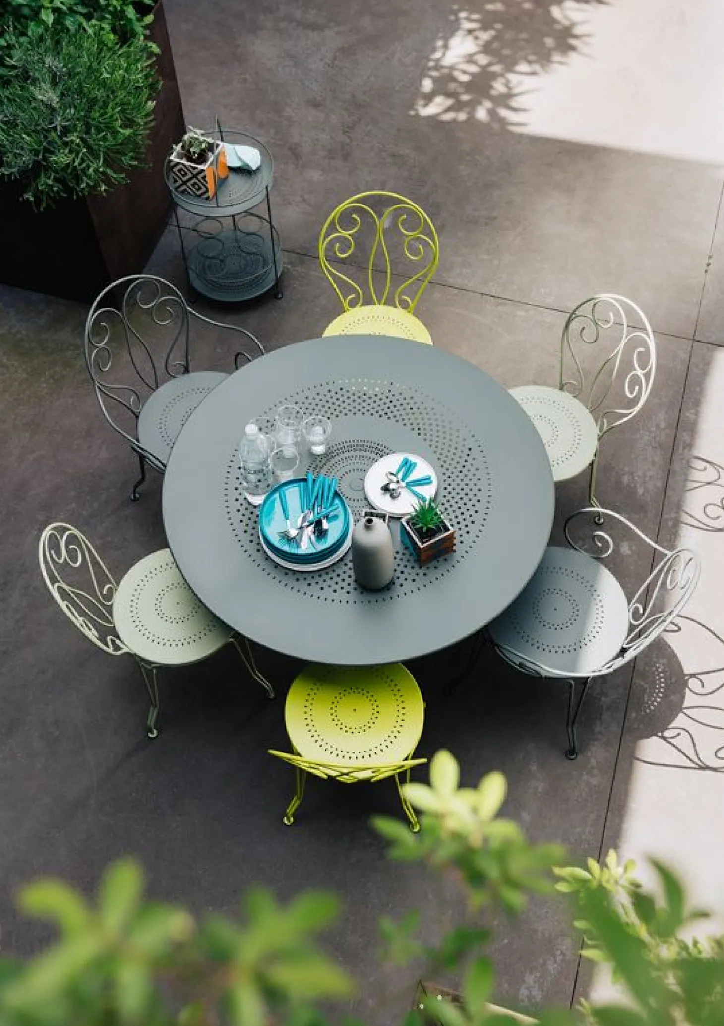 Fermob Montmartre Stuhl Anthrazit