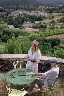 Fermob Opéra+ Tisch rund Ø96 cm Zitronensorbet