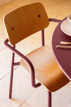 Fermob Studie Sessel Holz mit Armlehne Marshmallow