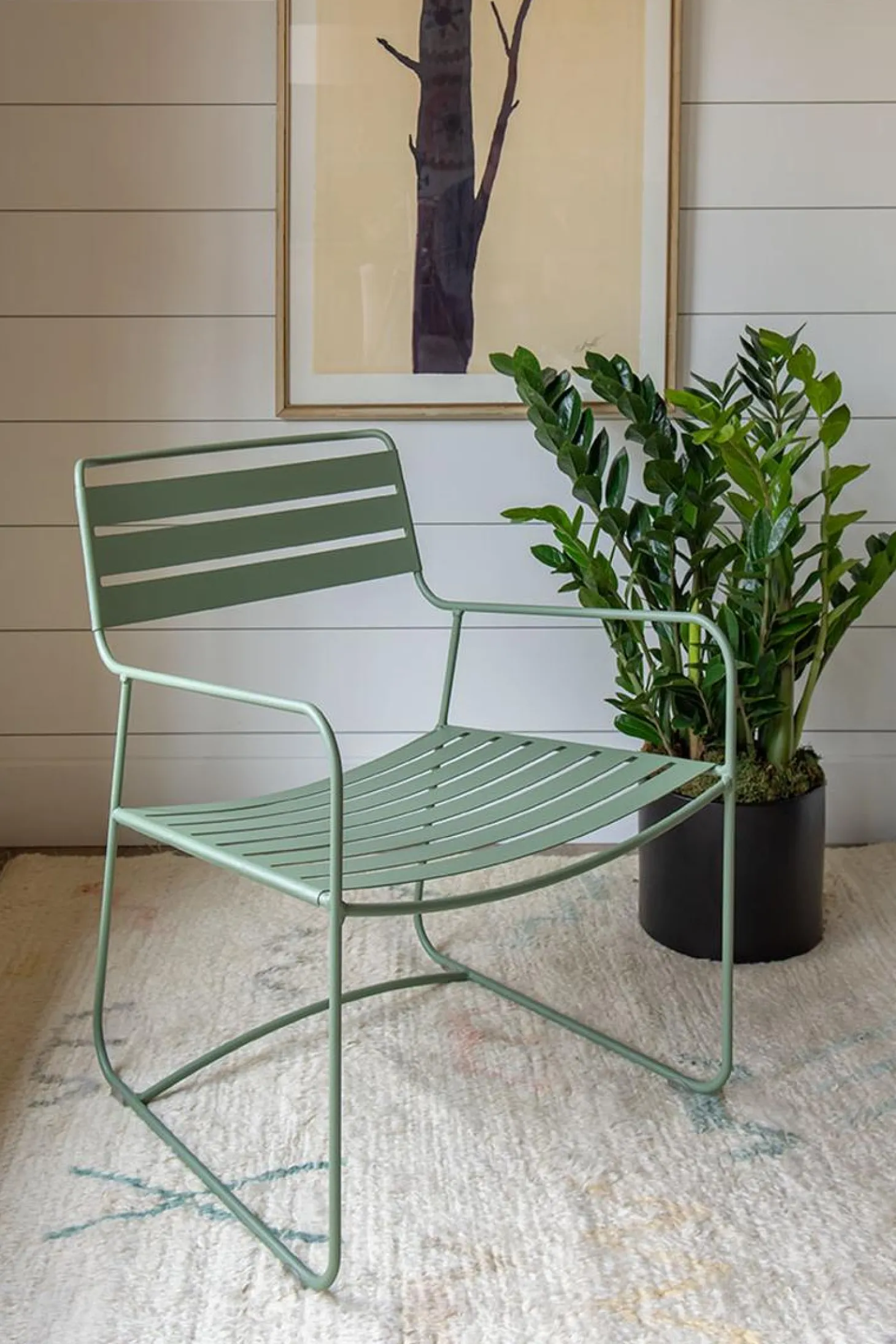 Fermob Surprising Lounge-Sessel Stahl Zitronensorbet