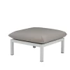 Fiam Anbauelelement Fiam DOMINO, 70 x 70 x 42 Gestell: Aluminium Weiß, Sitzkissen Taupe