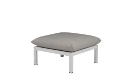 Fiam Anbauelelement Fiam DOMINO, 70 x 70 x 42 Gestell: Aluminium Weiß, Sitzkissen Taupe