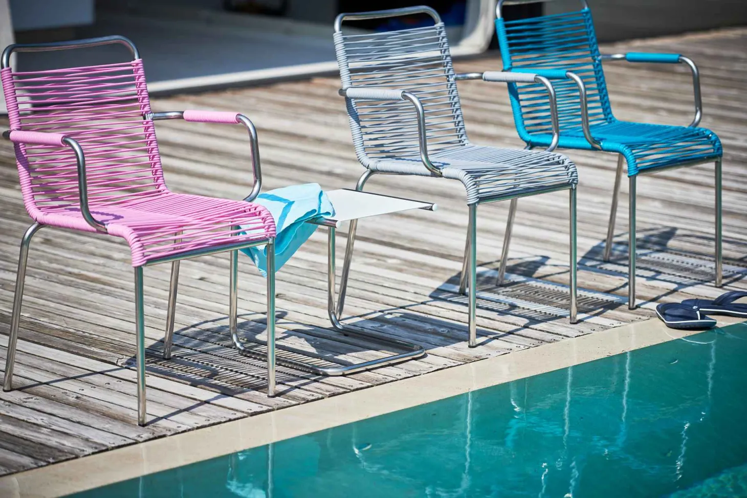 Fiam Outdoor Stapelsessel Fiam MYA SPAGHETTI orange