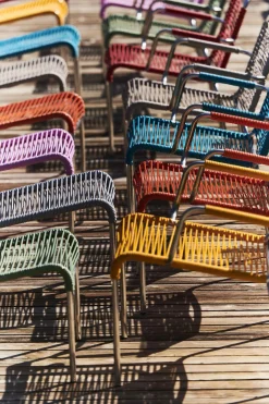 Fiam Outdoor Stapelsessel Fiam MYA SPAGHETTI orange