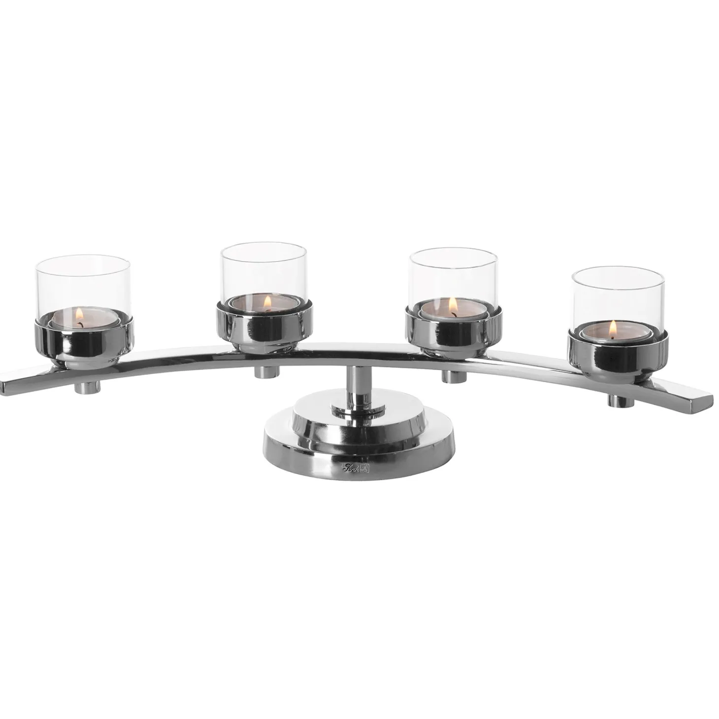 Fink Dunja schlanker Kerzenleuchter - gebogene Form Höhe 12cm, 42x15 cm