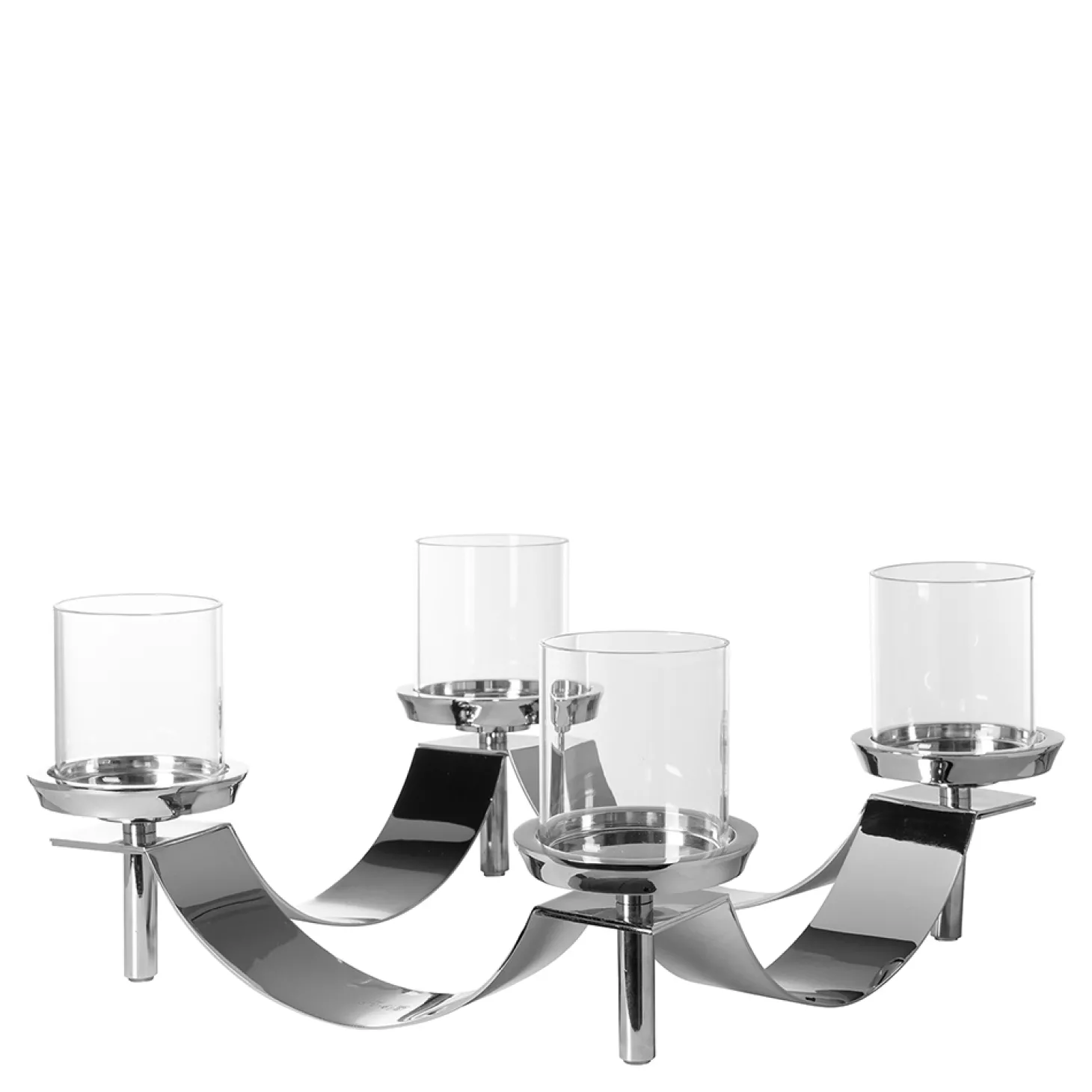 Fink Gallery Weihnachtskranz 4- flammig - geschwungene Form