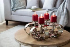 Fink GORDEN Adventsleuchter silber - 4-flammig