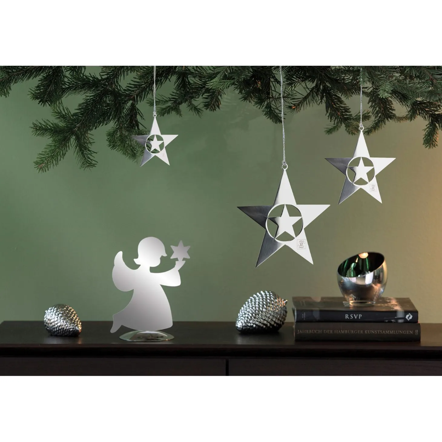 Fink Marita silberner Sternanhänger 20 cm