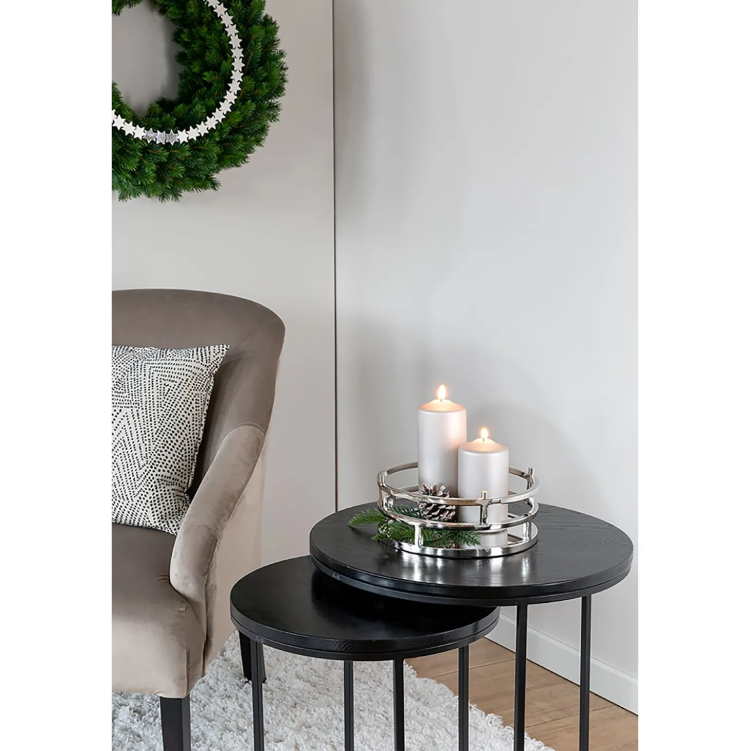 Fink Modena Leuchterkranz/Tablett für Stabkerzen