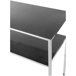 Fink Philipe Konsolentisch aus Edelstahl silber-schwarz