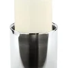 Fink SOBRIO Stumpenkerzenhalter silber L - Höhe 11 cm
