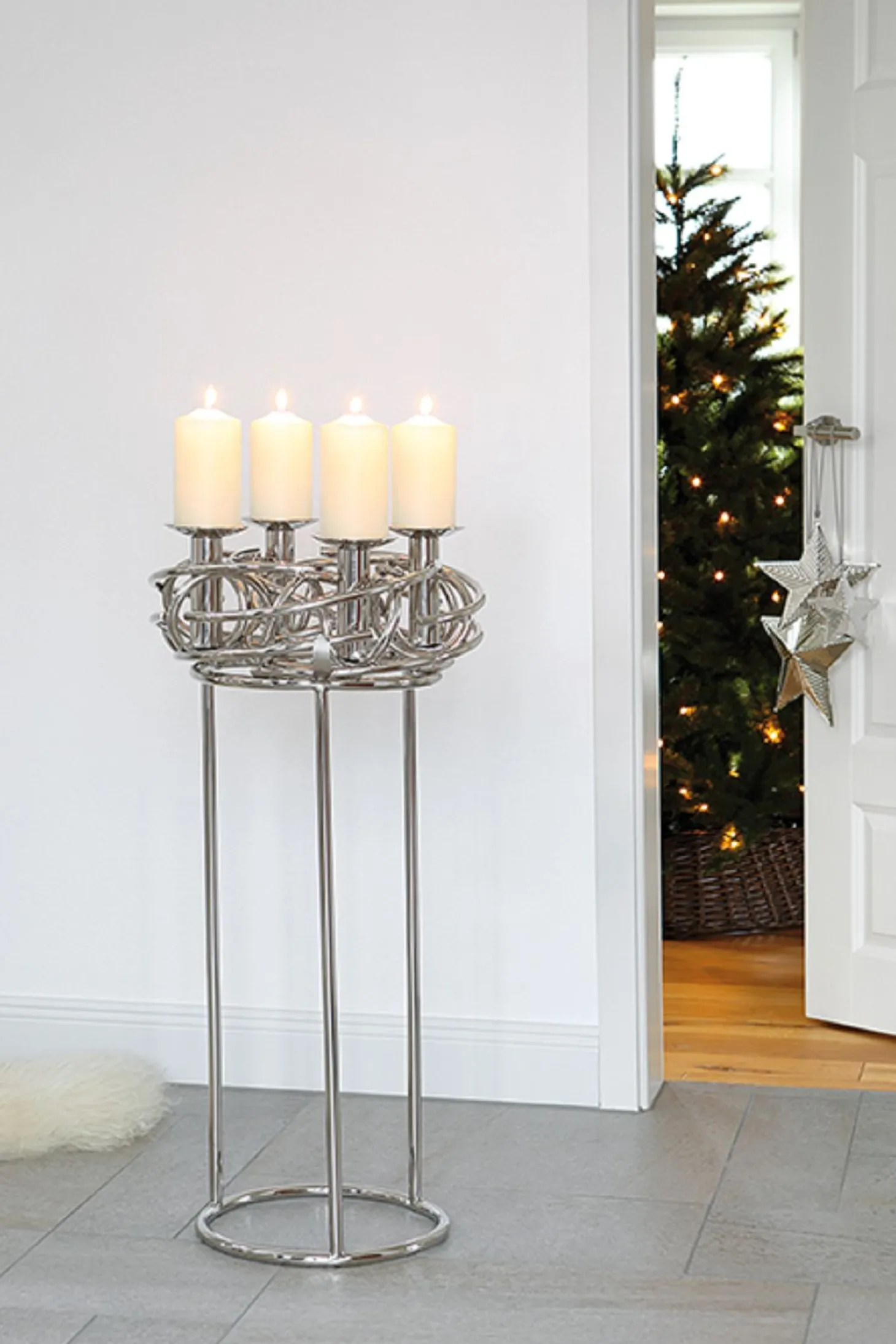 Fink Ständer für Dekokranz CORONA Ø 30 cm, Höhe 70 cm