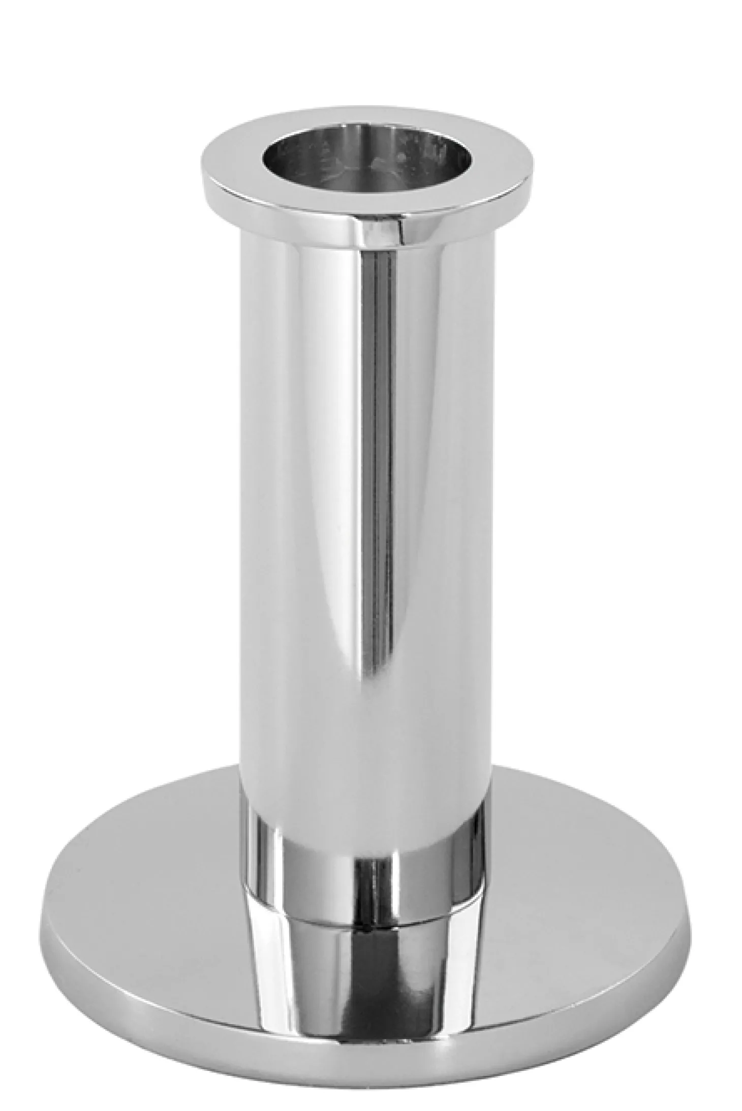 Fink STRATO silberner Kerzenhalter für Stabkerzen Höhe 12 cm