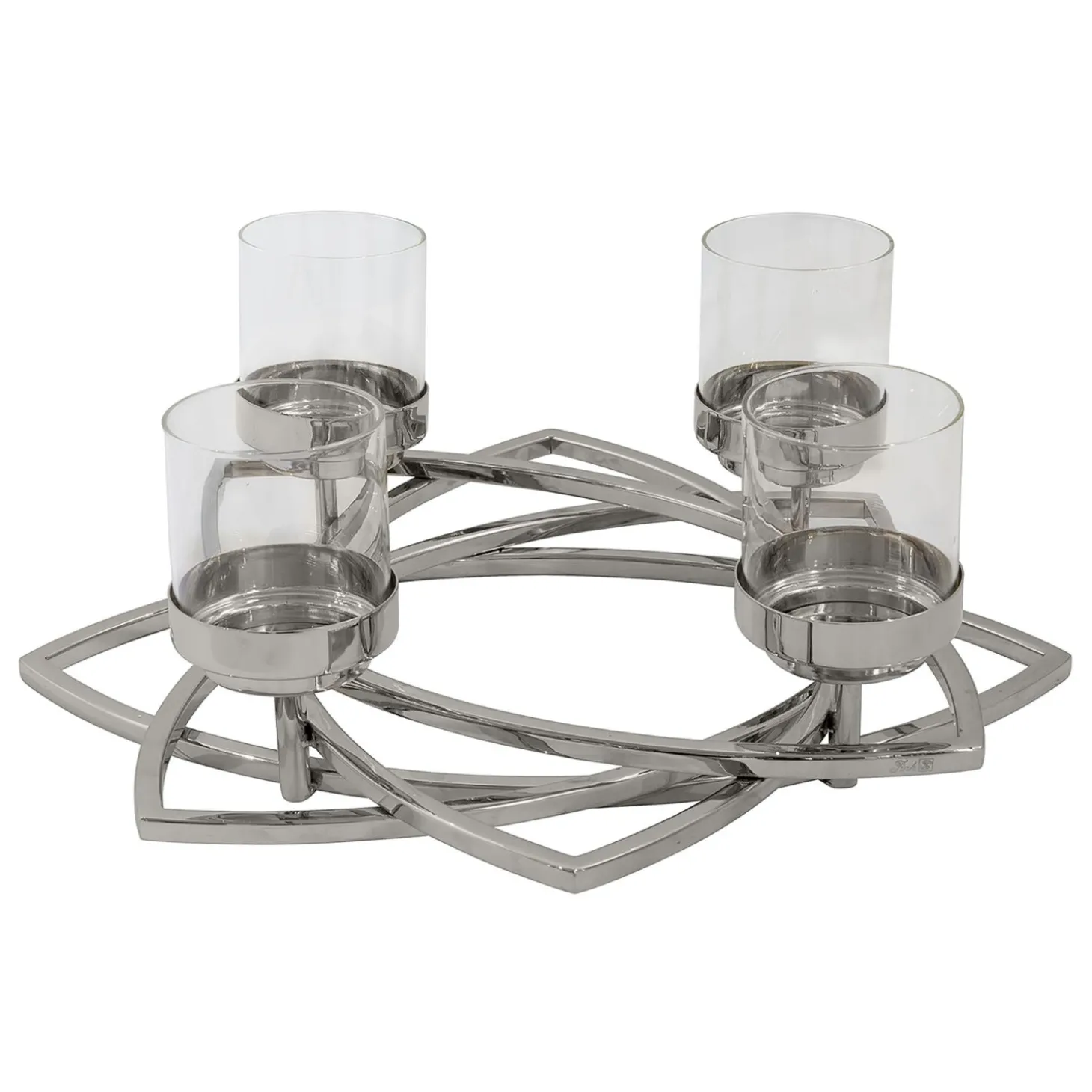 Fink Zappora Weihnachtskranz - Sternform ohne großen Glaszylinder