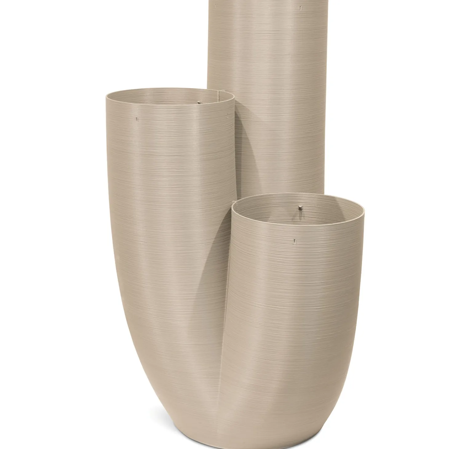 Fleur Ami Babylon 3D Pflanzengefäß moonlight grau 64 x 60 x 110 cm