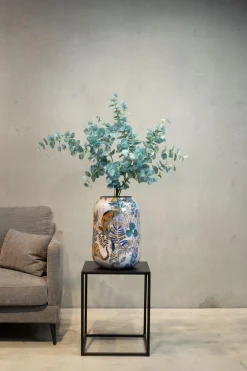 Fleur Ami Bunte Vase oder Übertopf Cobalt Jungle Ø 30 cm, Höhe 43 cm