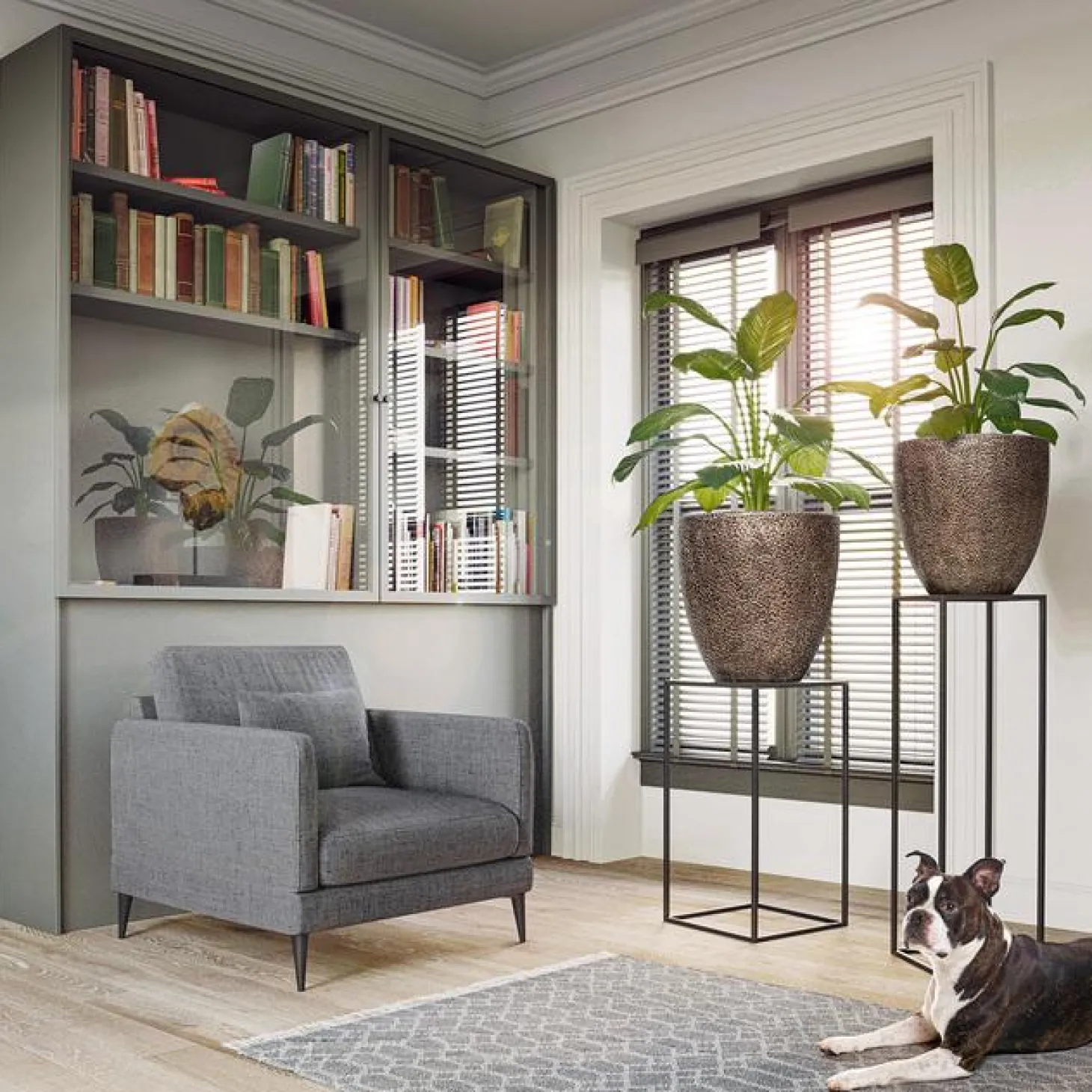 Fleur Ami Coral Bodenvase bronze