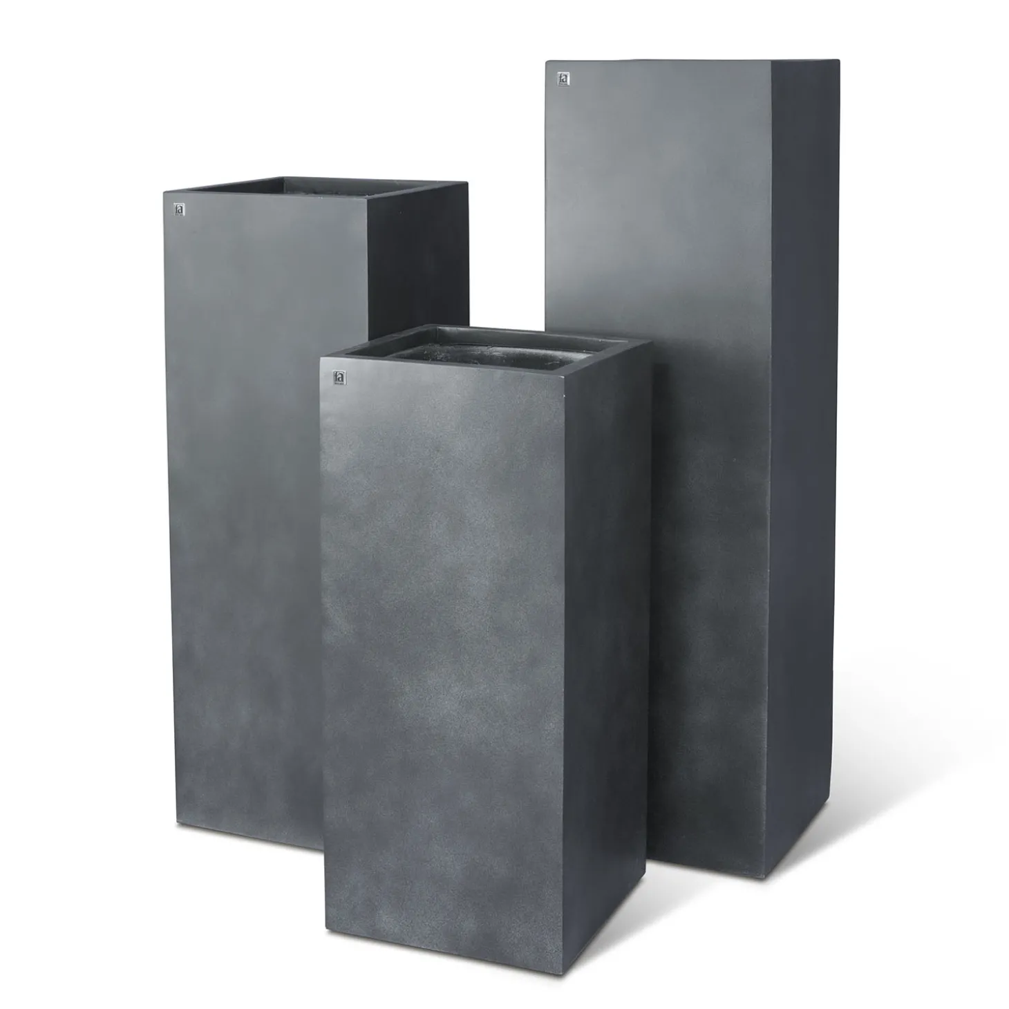 Fleur Ami Division Lite Pflanzensäule steingrau 35 x 35 x 100 cm