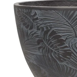 Fleur Ami Flora Pflanzentopf aus Beton antharzit Ø 37 cm, Höhe 30 cm