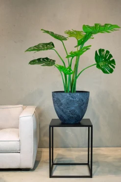 Fleur Ami Flora Pflanzentopf aus Beton antharzit Ø 37 cm, Höhe 30 cm