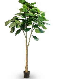 Fleur Ami Geigenfeige - Ficus lyrata Kunstpflanze, UV Stabil, Höhe 240 cm