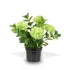 Fleur Ami Hortensie - Hydrangea Kunstpflanze, 5 Blüten grün