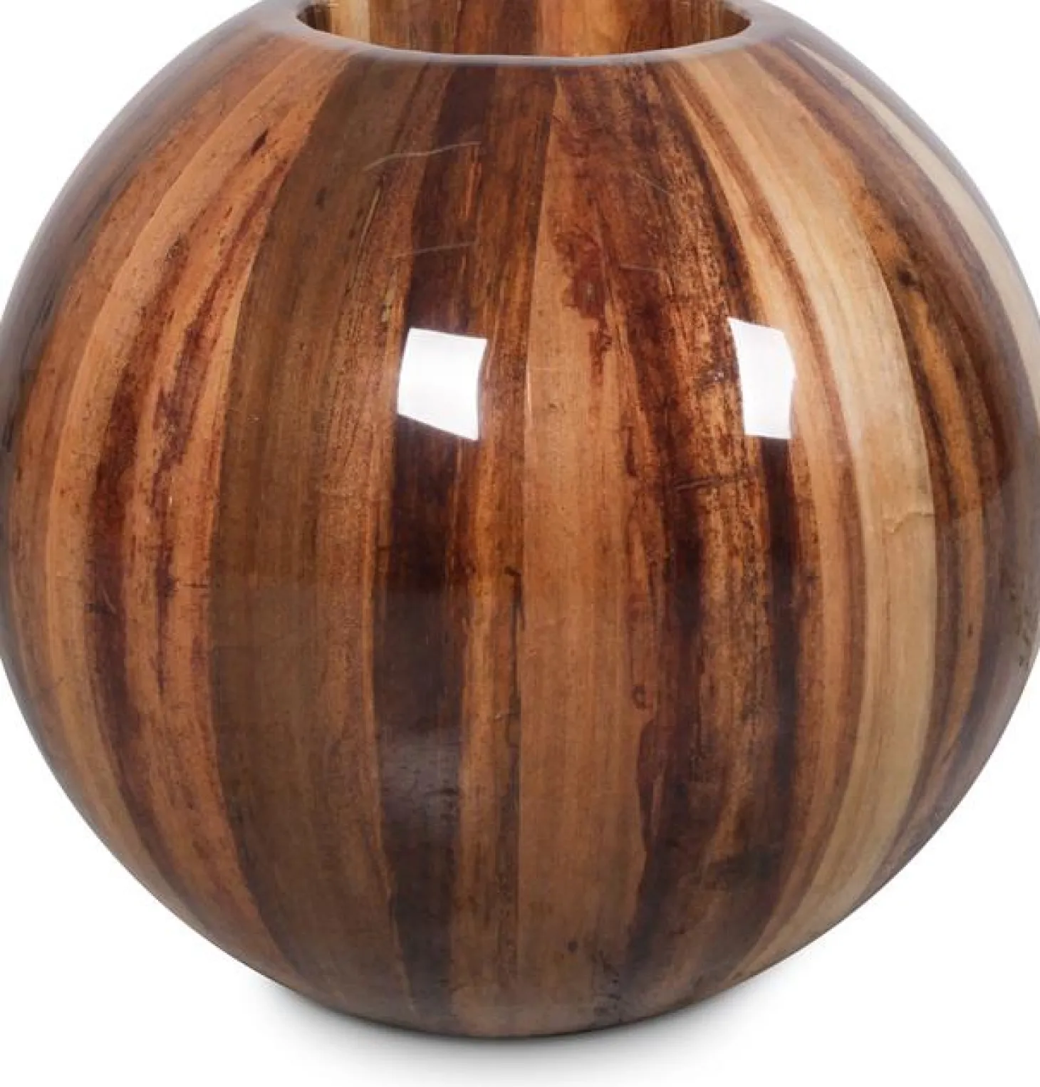 Fleur Ami Natura Bodengefäß aus Holz Ø 50 cm, Höhe 40 cm