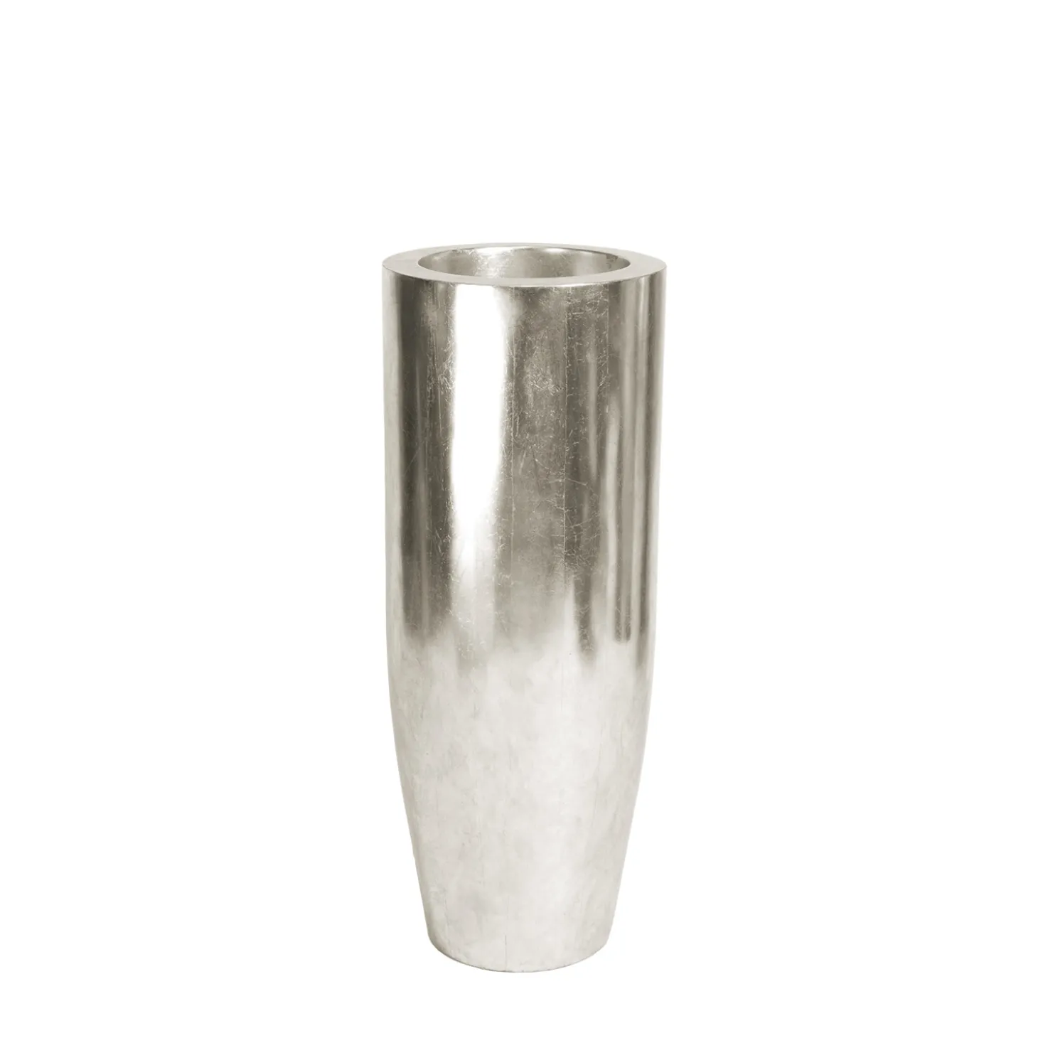 Fleur Ami Pandora elegante Bodenvase Ø 35 cm, Höhe 90 cm silver leaf