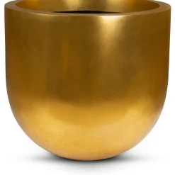 Fleur Ami Pandora robustes Bodengefäß mit eleganter Optik Ø 70 cm, Höhe 63,5 cm gold leaf