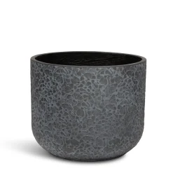 Fleur Ami Petal Pflanzgefäß mit Blütenblatt-Struktur Ø 37 cm, Höhe 30 cm anthrazit