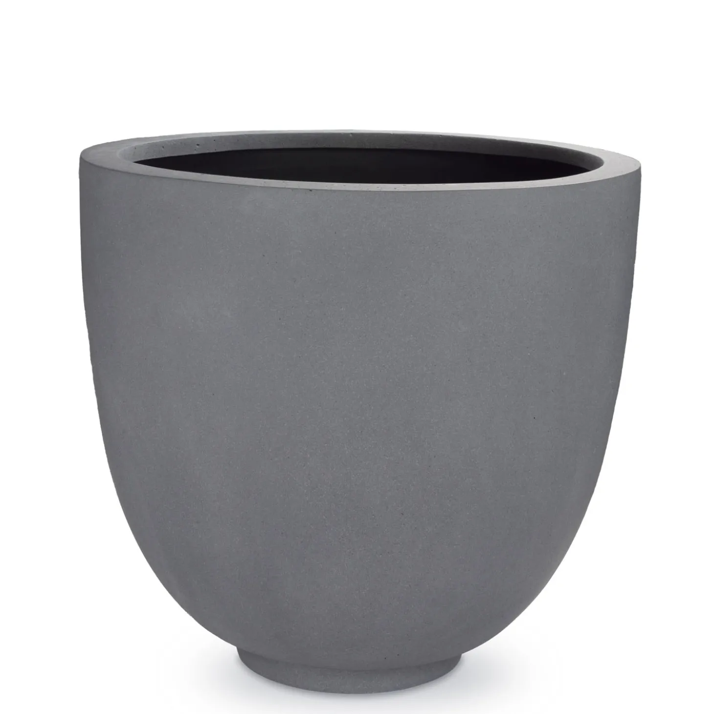 Fleur Ami Polystone Ego Giant Pflanzgefäß mit Stein-Optik Ø 70 cm, Höhe 60 cm grau